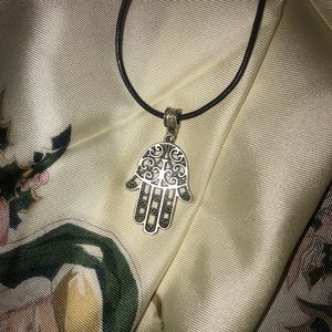 Hamsa Cord Necklace